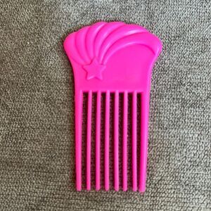 Vintage My Little Pony Pink Star Comb dark Pick Replacement Brush